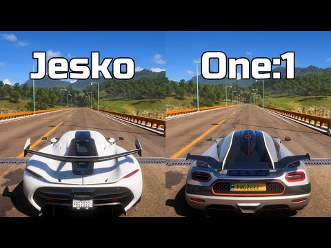 Forza Horizon 5: Koenigsegg Jesko vs Koenigsegg One:1 - Drag Race
