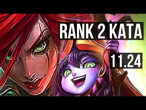 KATARINA vs LULU (MID) | Rank 2 Kata, 9/1/2, 400+ games, Godlike | EUW Challenger | 11.24