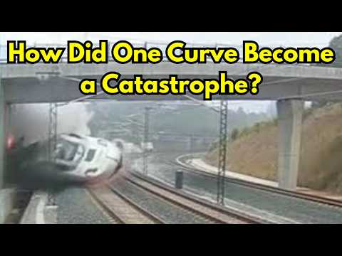 The Santiago Train Crash Explained: How Did One Curve Become a Catastrophe? #TrainDerailment #fyp