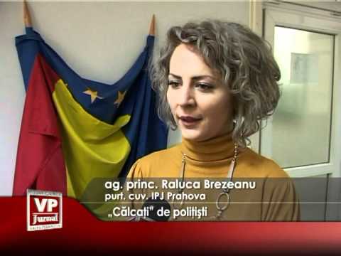 „Călcaţi” de poliţişti