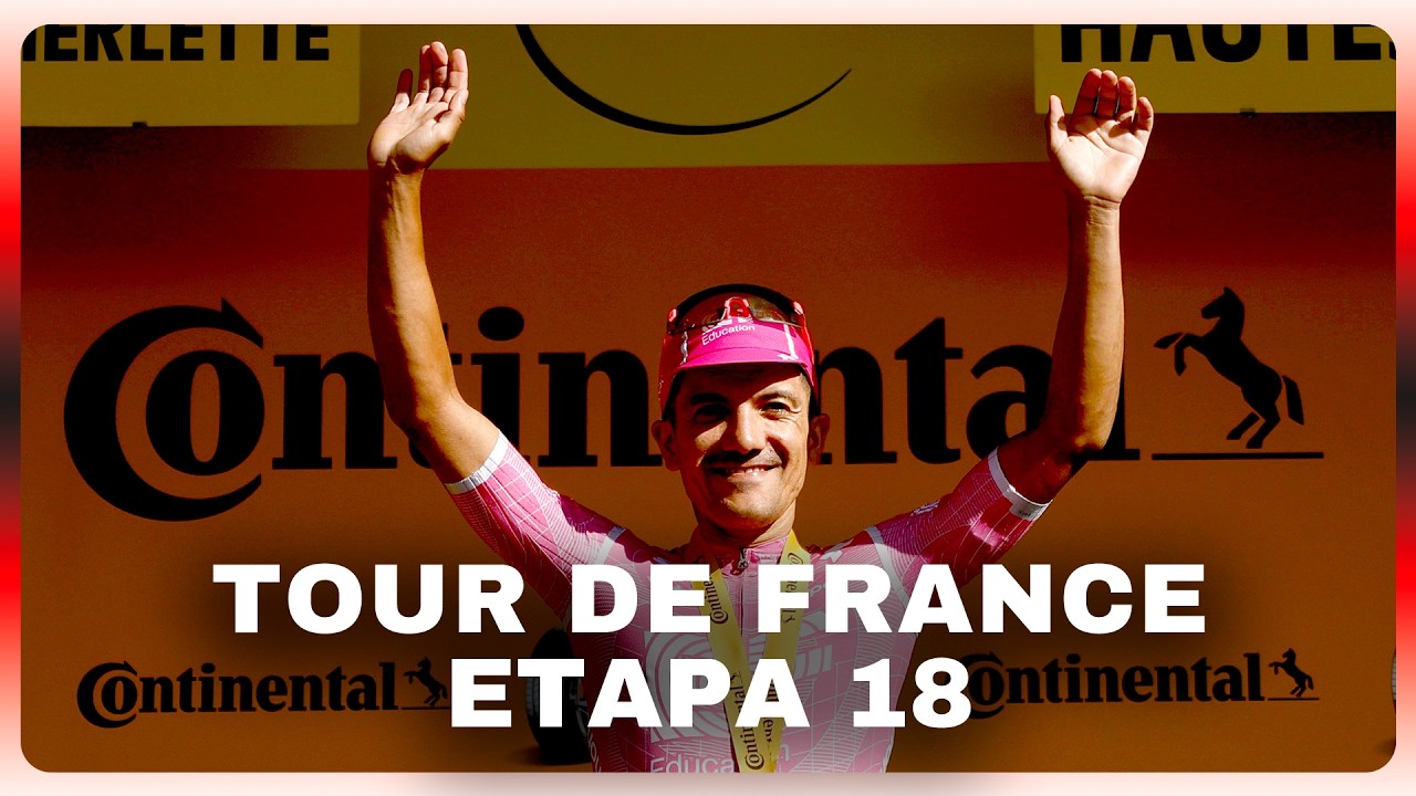 ¡ARRIBA CARCHI! RICARDO CARAPAZ GANÓ LA ETAPA 18 DEL TOUR DE FRANCE Y ESCALÓ AL TOP 10 | RESUMEN