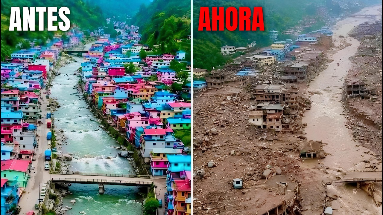 MALAS NOTICIAS… LOS VIDEOS SON REALES, UNA AVALANCHA DE LODO ARRASA con TODO entre NEPAL y CHINA