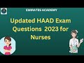 Updated HAAD exam questions 2023 (Nurses)