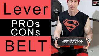 How Do Lever Weight Lifting Belts Work | Iron Bull Strength 13mm Lever Belt Review