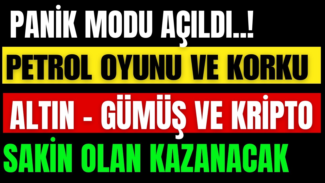Sakin Olun Panik Modundan Çıkın / Altın - Gümüş ve Kripto Rayına Oturacak..!