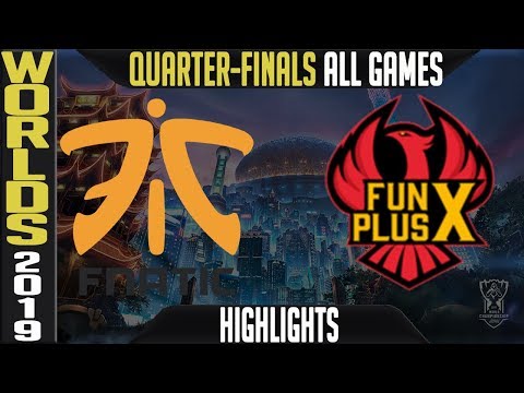 FNC vs FPX Highlights ALL GAMES | Worlds 2019 Quarter finals | Fnatic vs FunPlus Phoenix