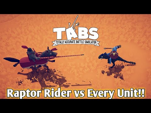 Raptor Rider vs Every Unit in the Game (Totally  Accurate Battle Simulator)