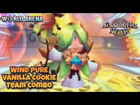 Wind Pure Vanilla Cookie Team Combo in World Arena - Summoners War
