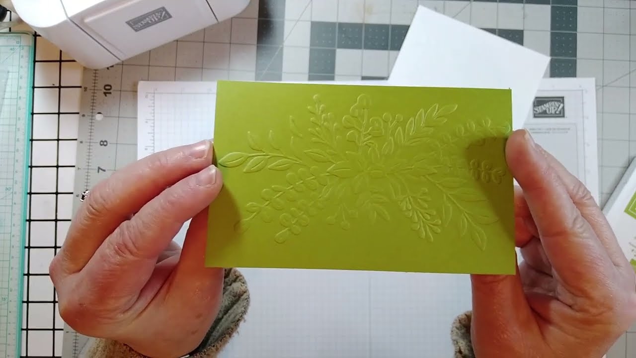 Embossing Folder Technique - Simple inking