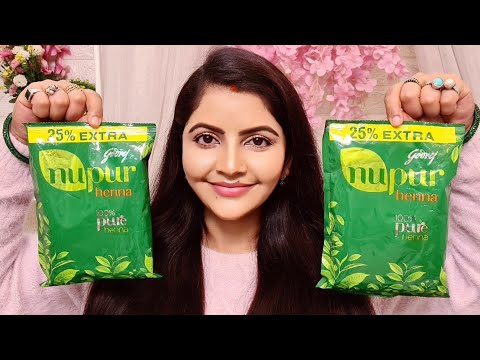 Nupur 100% pure henna for silky smooth condition dark...