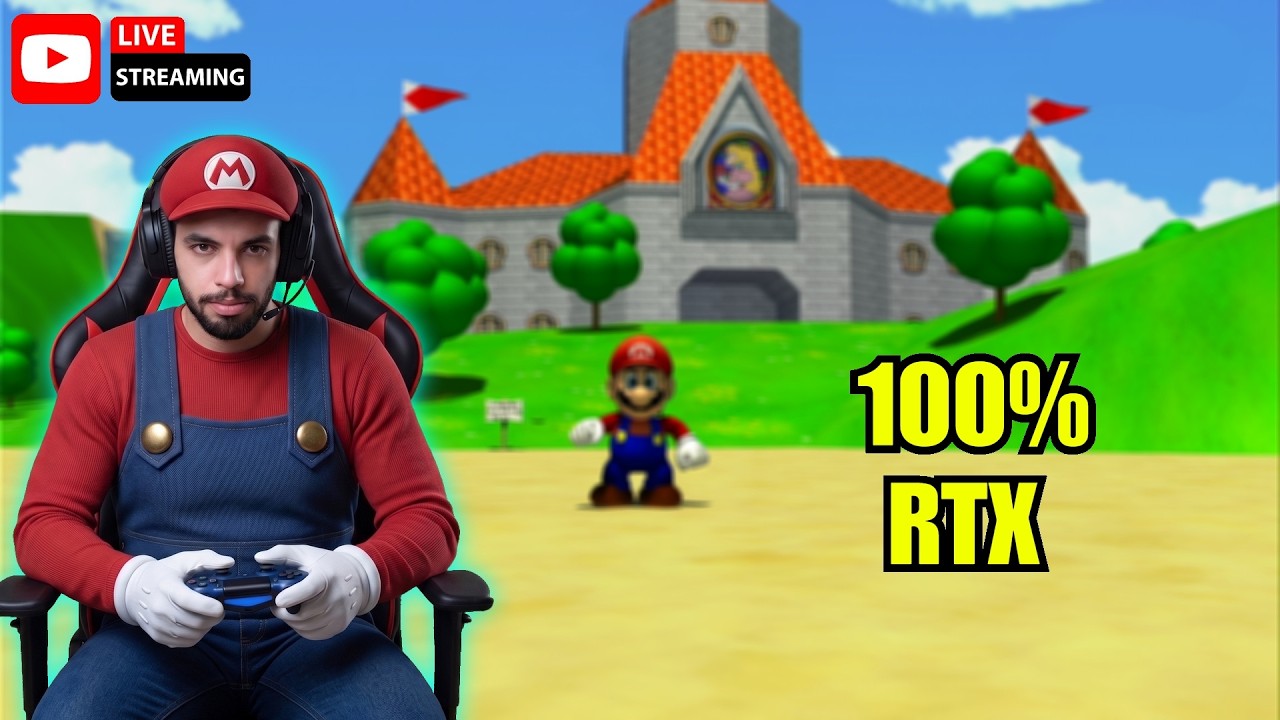 Super Mario 64 RTX! 🚀 Maratona 100% Ao Vivo Será que Consigo todas 120 Estrelas e todas as chaves