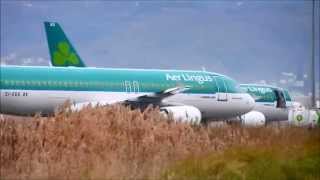 preview picture of video 'Aer Lingus A320s EI-DEG & EI-EDS Landing at Clermont-Fd Auvergne Airport !'