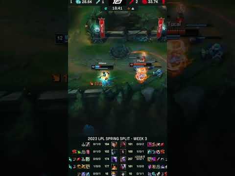 TT ucal Tristana SoloKill IG Dove Ryze - IG vs TT 2023 LPL Spring Split #shorts
