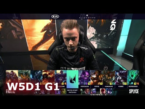 Fnatic vs Splyce | Week 5 Day 1 of S9 LEC Spring 2019 | FNC vs SPY W5D1