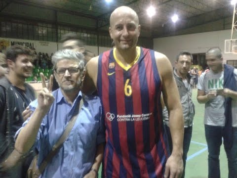 Partido amistoso C B  Jorge Juan -  F C  Barcelona Veteranos