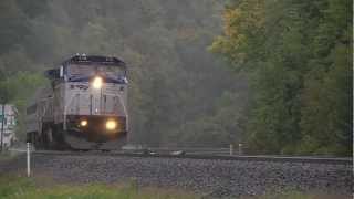 preview picture of video '(8) Crusin' In The Rain With Amtrak @ Lilly Sept  18 2012'
