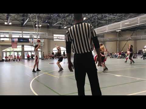 Aleea Crites #20 with OV Dragons 2pt drive against 740 Thunder at the 2019 Panther Classic