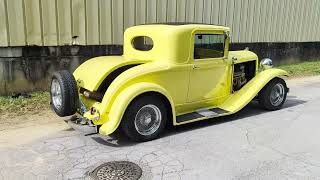 V8-Powered 1932 Plymouth Coupe Hot Rod Walk Around and Drive Away