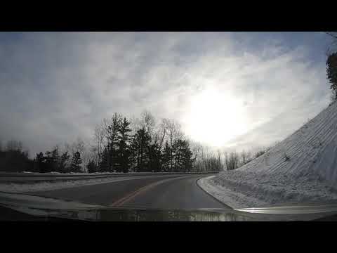 Driving through Jay Cooke State Park in Minnesota (Jan 2020)