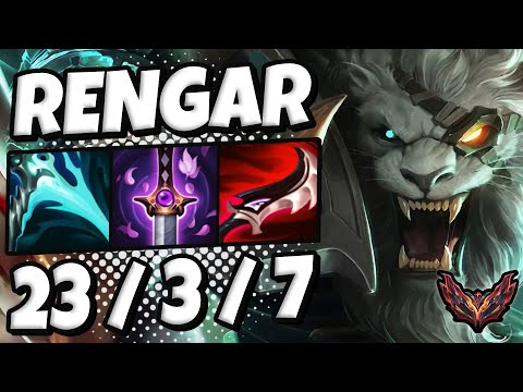 Rengar vs Hecarim [ Jungle ] Lol Korea Grandmaster Patch 12.19 ✅