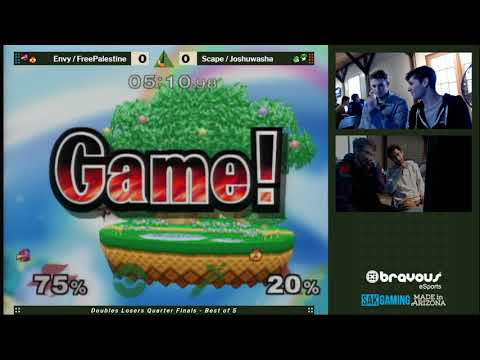 Smash Camp 2019 Doubles Losers Quarter Finals - Envy/FreePalestine (Red) vs Scape/Joshuwasha (Green)