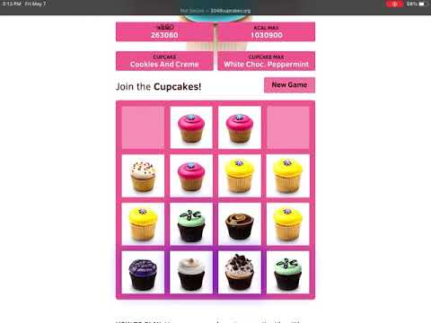 2048 Cupcakes Peppermint Win