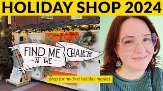 prepping for my very first holiday market