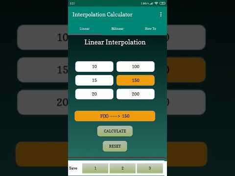 Interpolation Calculator Video