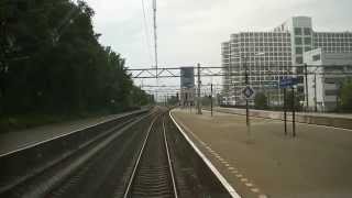 preview picture of video '[cabinerit] A train driver's view: Leiden CS - Rotterdam CS, VIRM, 26-May-2014.'