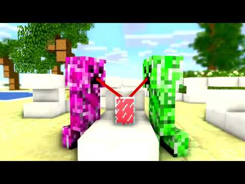 Swimming Challenge (BEACH DODGE BALL) - Minecraft Animation