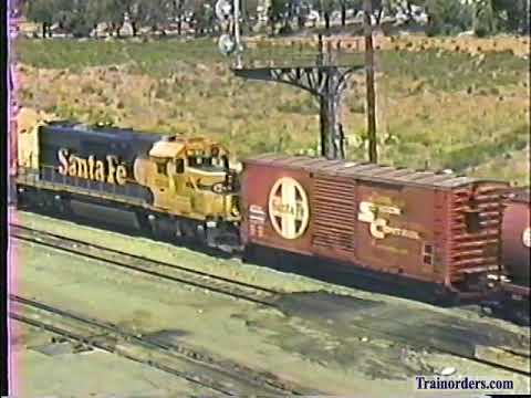 Classic Railroad Series 681 - West Colton, California action April 21, 1995
