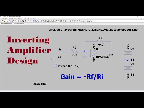 How to Design Inverting OPAMP Amplifier #opamp #amplifier #trendingvideo