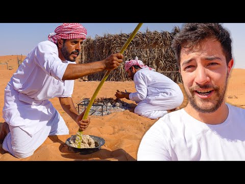 Bedouin Cook and Survive EXTREME HEAT (no rain in years) 🇴🇲 Food in Oman's HOT Desert!