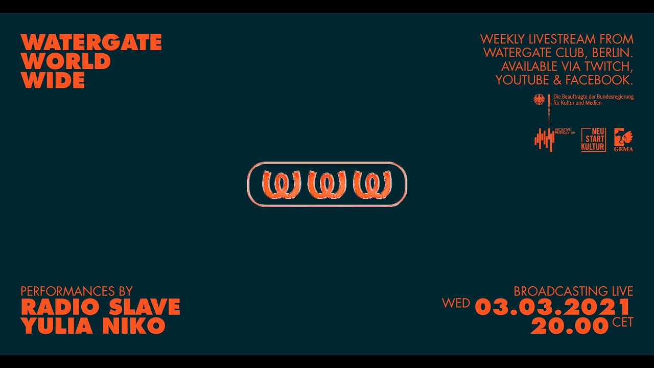 Radio Slave, Yulia Niko - Live @ WatergateWorldWide #5 2021