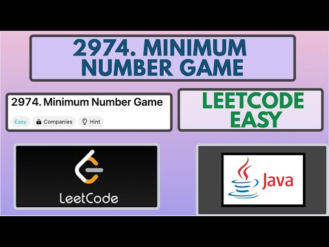 Leetcode 2974 Minimum Number Game Java