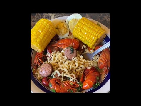 Crawfish Ramen boil#crawfish #crawfishboil #ramen #southernfood