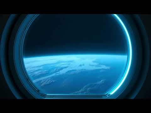 View of Earth from Spaceship Window | 4K Sci-Fi Free Footage