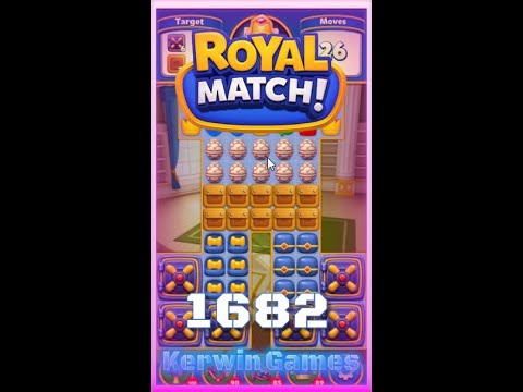 Royal Match Level 1682 - No Boosters Gameplay