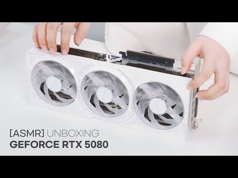 [ASMR] RTX GEFORCE 5080 언박싱 [feat.갤럭시 GALAX 지포스 RTX 5080 WHITE OC D7 16GB]