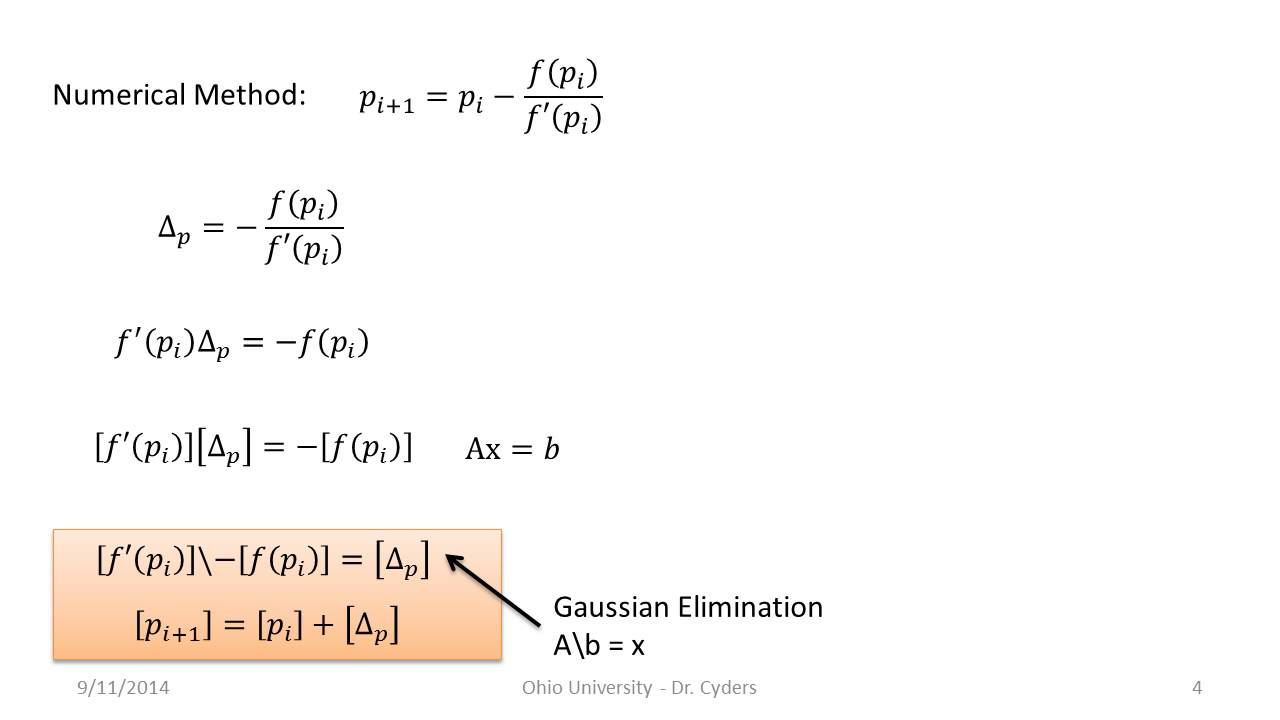 Root Finding with Newton Raphson