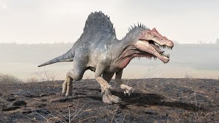 Spinosaurus Running and Walk Cycle Animation in Ma