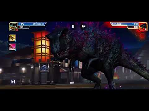 All my flock creatures, Indoraptor, & amphibians Vs Mortem Rex world boss to level 60 - JWTG