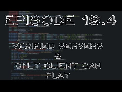 Eric Golde - How to code a Minecraft PVP Client: Episode #19.4: Verified servers & 'Only client can play'