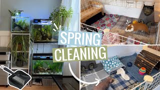 Spring Cleaning Vlog || Cleaning ALL My Pets Enclosures