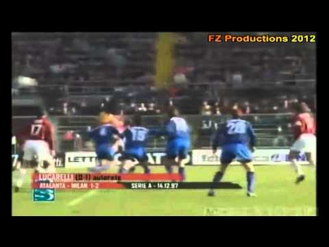 Serie A 1997-1998, day 12 Atalanta - Milan 1-2 (C.Lucarelli o.g., Sgrò, Kluivert)