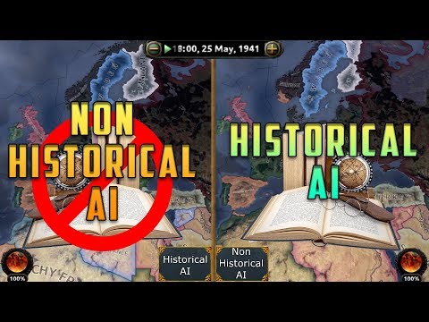 [HOI4] Double Timelapse - Historical vs Non-Historical AI