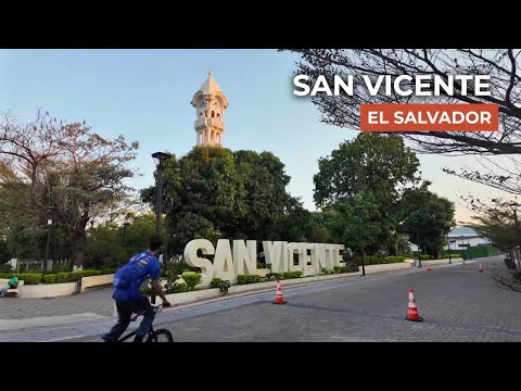 A Lively Small City in El Salvador | San Vicente Downtown | 4K Walking Tour