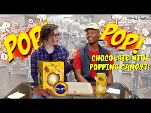 Chocolate & A POP! Terry's Chocolate Orange w/ Popping Candy Taste Test - All City Candy Unwrapped
