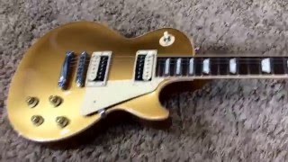 Video thumbnail for Trogly's Guitars: 2014 Gibson Les Paul Traditional Trad Pro II 2 Gold Top by The Trogly's Guitar Show