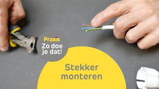 Stekker monteren